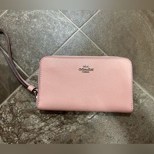Pastel pink Coach wallet